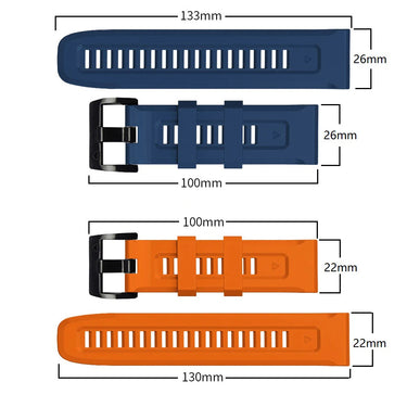 QuickFit 22mm 26mm Strap for Garmin Epix Gen 2 Silicone Watch Strap for Garmin Fenix 7 7X 5Plus 6XPro Enduro 2